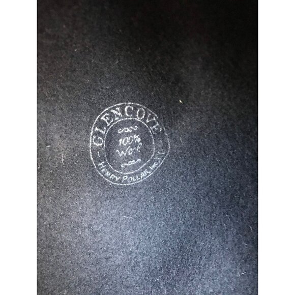 Vtg 1950's Henry Pollak, Inc. Glencove 100% Wool Black Woven Brick Brack Tassel - Picture 2 of 10